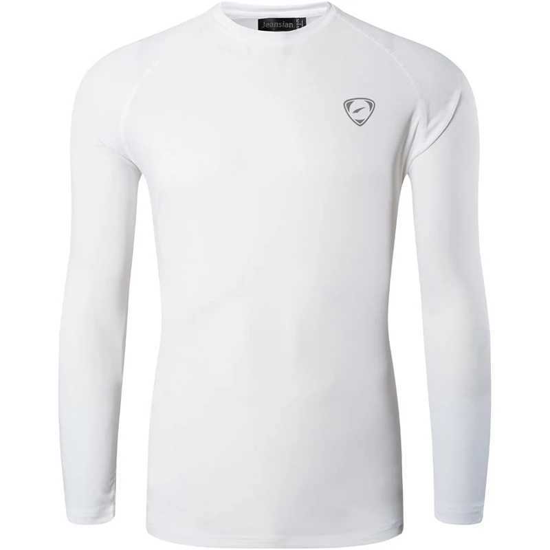 Jeansian Mens UPF 50+ UV Sun Protection Outdoor Long Sleeve Tee Shirt Tshirt T-Shirt Beach Summer LA245 White XJ250621