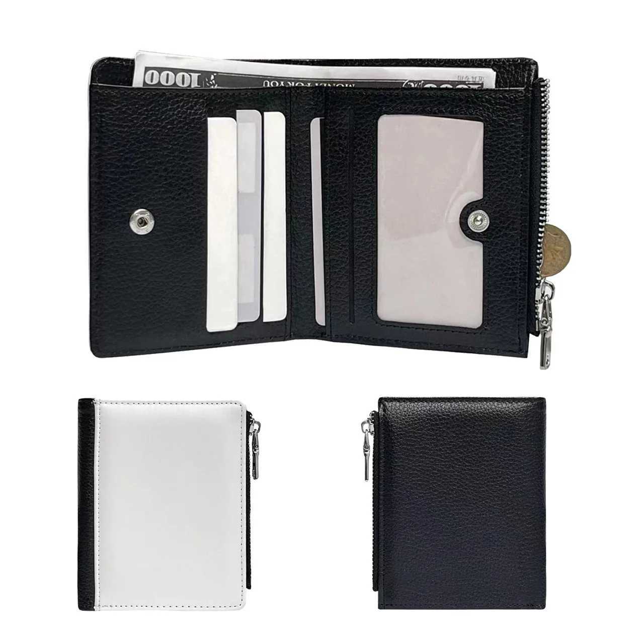 Portafoglio In Bianco Di Sublimazione Portafoglio PU Porta Cartoncino Multifunz…