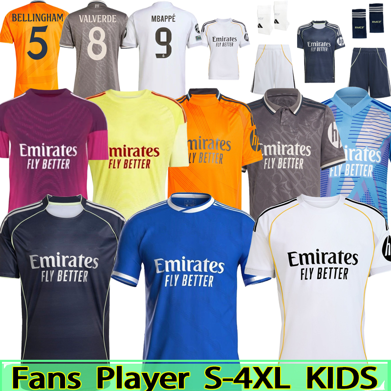 2024 2025 2026 soccer jerseys 25 26 Real 34XL MadriDS football shirt CAMAVINGA Mbappe MODRIC VALVERDE Fourth camiseta men kids uniforms VINI JR BELLINGHAM ARDA GULER