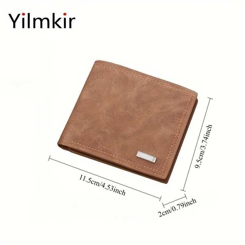 Business Mens Multi Card Holder Coin Purse FAshion Multifunctional Bifold Men Short Zipper CAsh Wallet Z250621