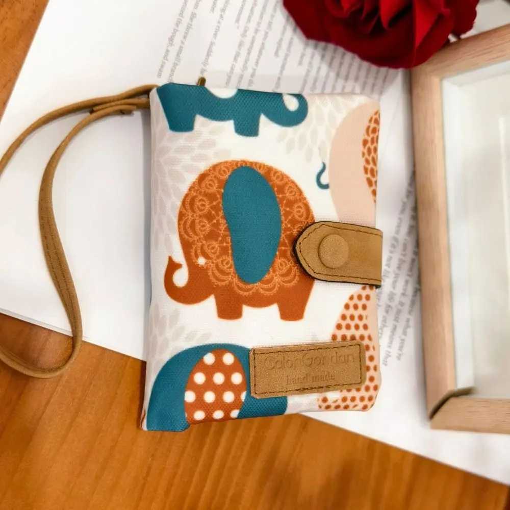 Women Cute Zipper Hasp Short Wallet PU Leather-Capacity Coin Purse Money Bag Frosted Printing ID Card Holder Cute Clutch Z250621