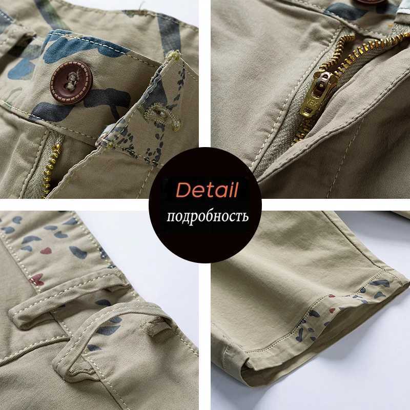 New Summer Men Cotton Cargo Shorts Men Fashion Breeche Bermuda Beach Jogger Shorts Men Tactical Casual Shorts Male Dropshipping W250705