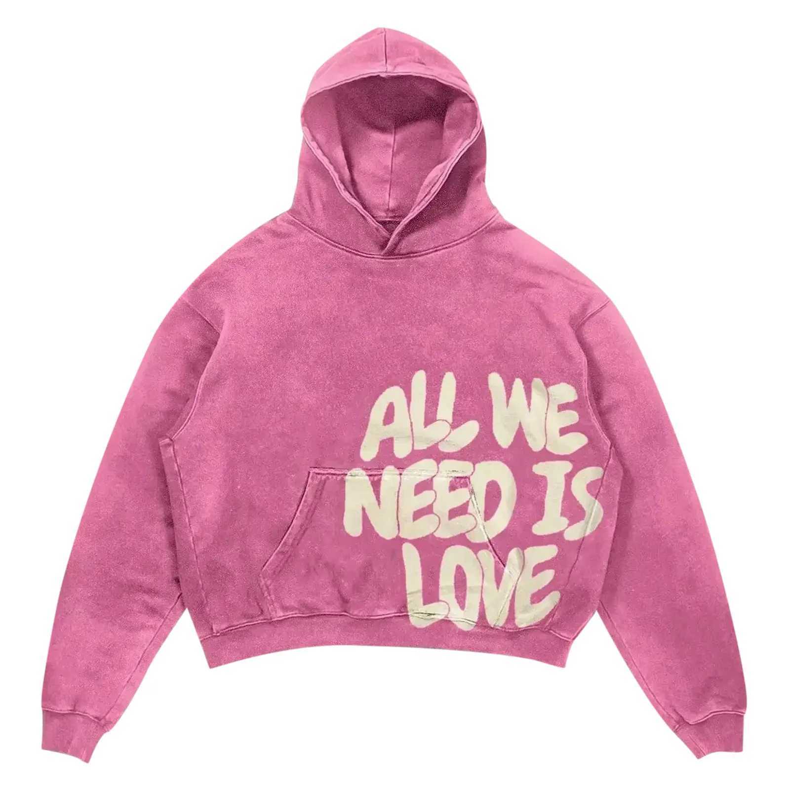 All We Need Is Money Print Hoodie Mens Hip Hop Letter Oversize Pullover Sweatshirt Casual Gothic Pullover Mens Street Hoodie XJ250621