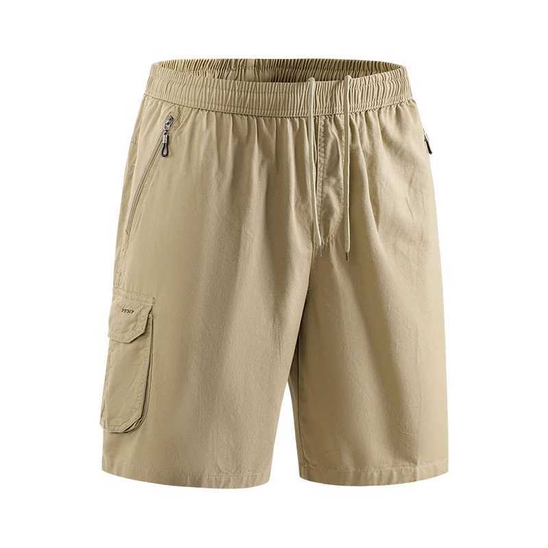 Summer Loose Fashion Men Sports Shorts New Solid Light Thin Breathable Casual Shorts Outdoor Multiple Pockets Cargo Shorts Men W250621