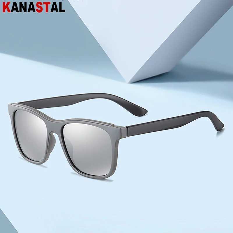 Men UV400 Polarized Sunglasses Women Retro Sun Glasses TR90 Eyeglasses Frame Driving Beach Bike Travel Anti Glare Shade Eyewear W250621