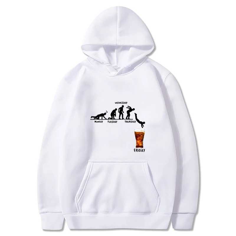 Monday To Friday Beer Hoodies Men Fashion Long Sleeve Sweatshirts Women Casual Harajuku Streetwear Hoody Pullovers Sweatshirts XJ250621
