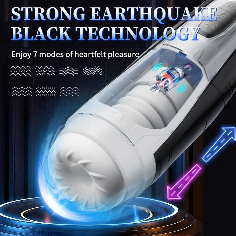Automatic Sucking Telescopic Male Masturbator Cup Real Vagina Blowjob Machine Adult Sex Toy For Men W250621