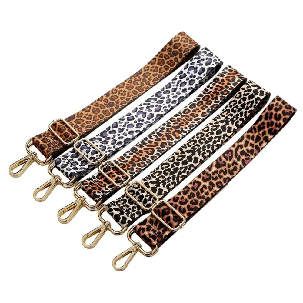 High Quality Replacement Leopard Print Bag Strap Adjustable Handbag Belt Wide Shoulder Bag Strap Bag Strap Bag Accessories 250617