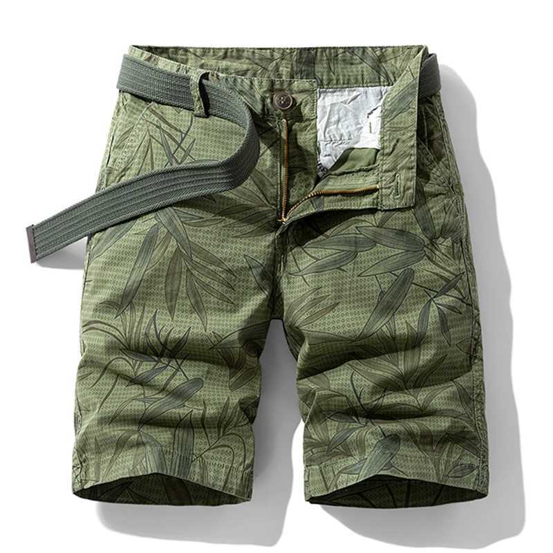 Men Summer New Casual Vintage Classic Pockets Camouflage Cotton Cargo Shorts Men Outerwear Fashion Twill Cotton Jogger Shorts Male W250621