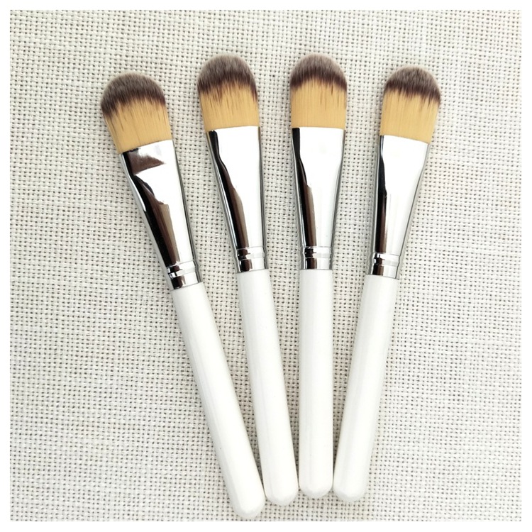 Women Foundation Makeup Brush Wooden Handle Multi-Function Mask Brushes Foundation Brush Facial Makeup Tools