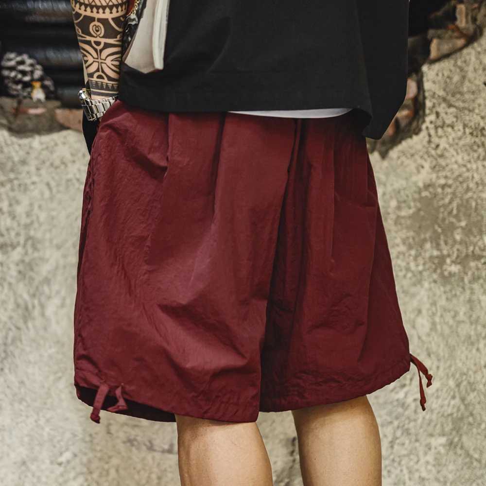 Maden Casual Navajo Embroidered Shorts Loose Fit Beach Thin Pants with Elastic Waist Pockets Cargo Short for Mens Summer Bottom W250621