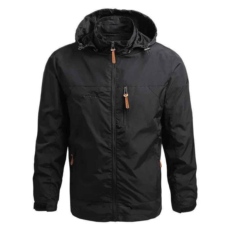 Mens Windbreaker Retro Field Jackets Outerwear Mens Tactical Waterproof Pilot Coat Hoodie Men Hunting Army Clothes XJ250621