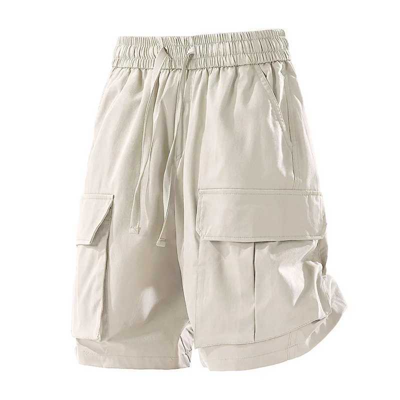 Outdoor Fashion Men Cargo Shorts Summer Solid Multiple Pockets Sports Shorts New Breathable Versatile Quick Drying Casual Shorts W250621