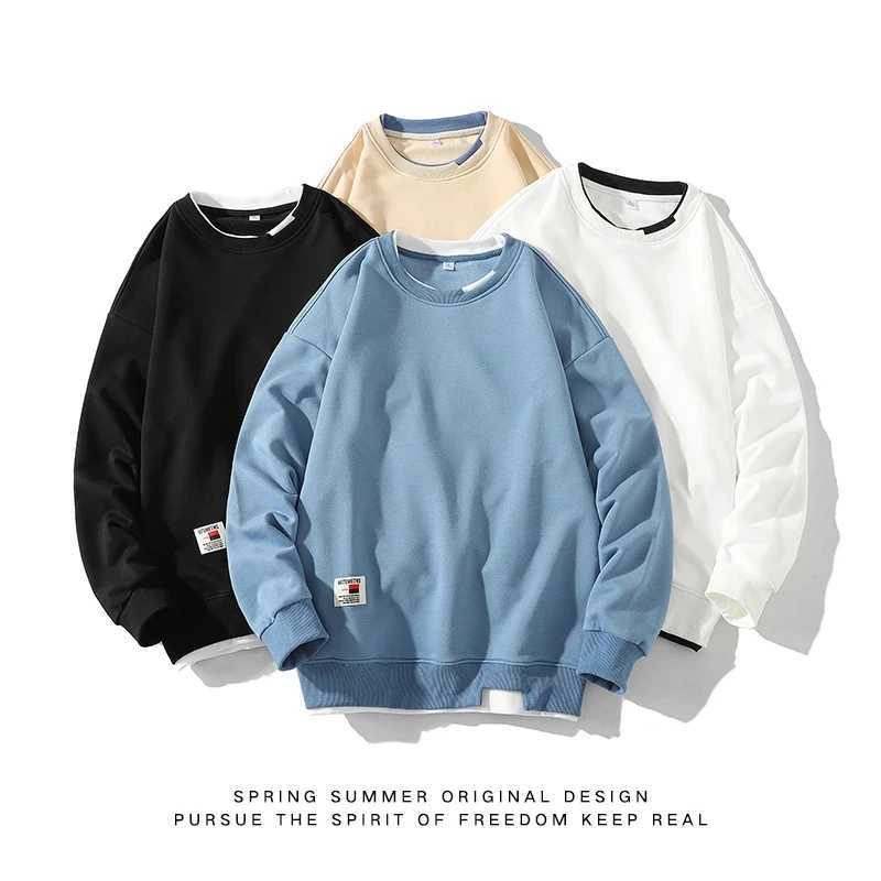 Male Hoodie Sweatshirt Autumn Japanese Street Casual Trendy Minimalist Couple Sports Oversized Sweatshirt for TeensXJ250621