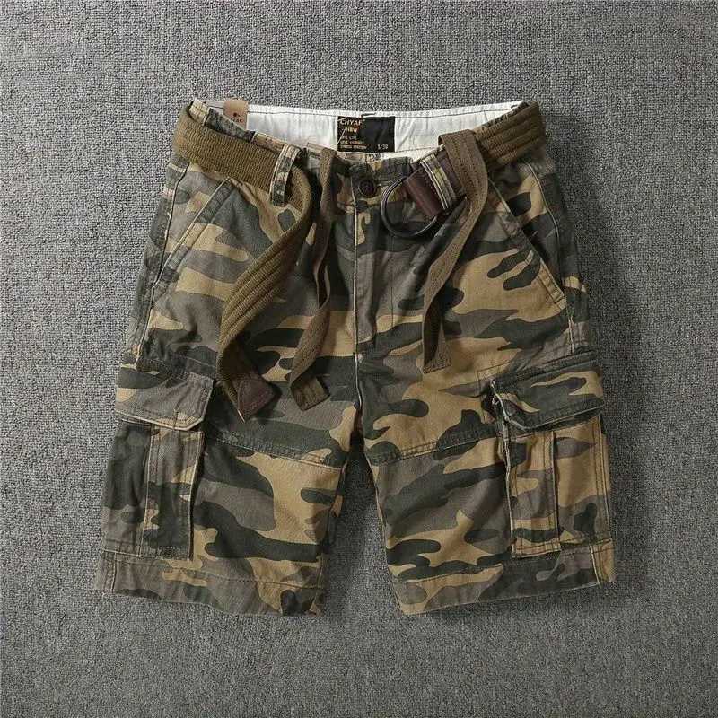 Mens Short Pants with Pockets Solid Baggy Cargo Shorts Vintage Y2k Nylon Streetwear Japanese Street Style Popular New In W250621