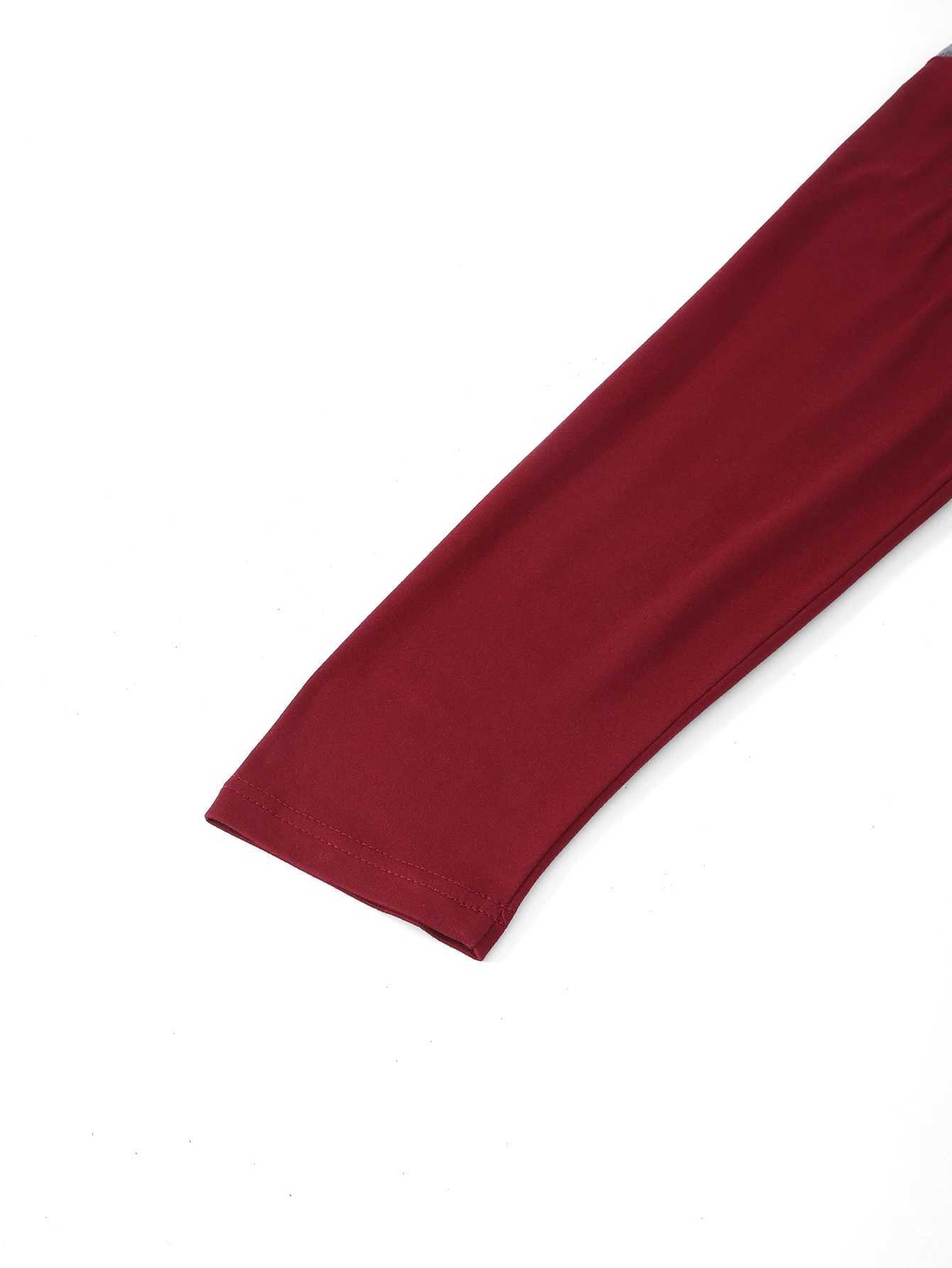 Spring Autumn Fashion Mens Long Sleeve Round Neck Splicing T-shirt Business Anti Wrinkle Street Wear Casual Sport Top Male XJ250621