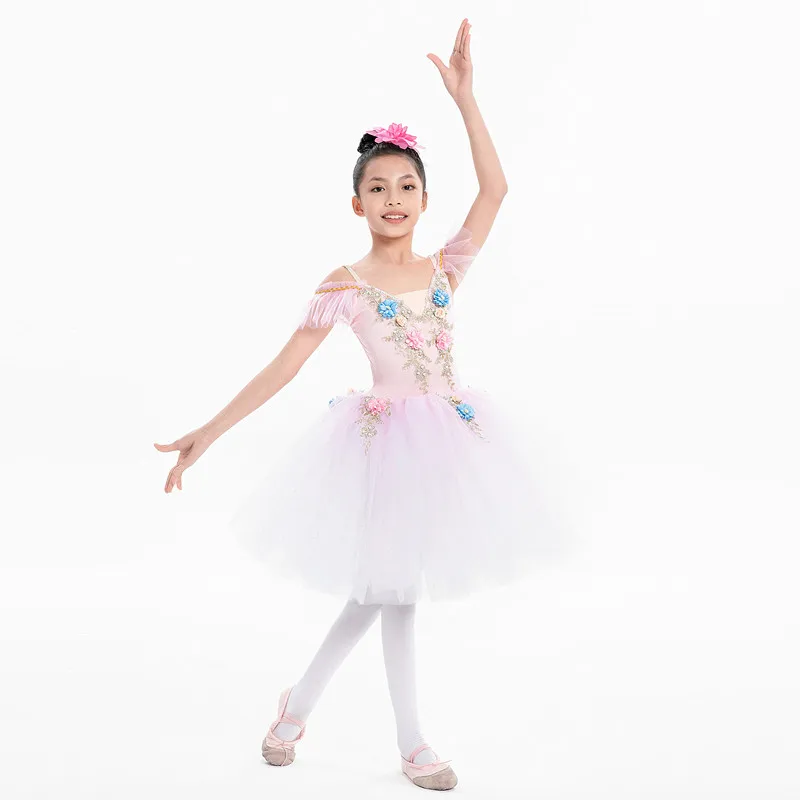 Children's ballet dresses, ballet dancer costumes, little girl dance dresses, campus dance programs, stage collective performance costumes