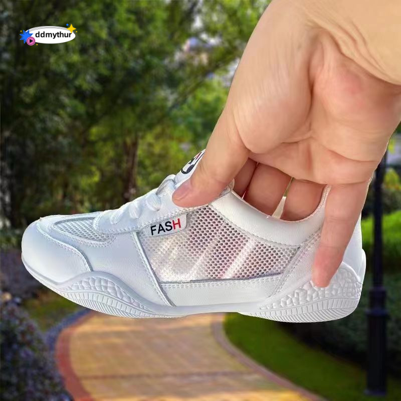 New Mesh White Sneakers for Women, Breathable Summer Sandals, Flat Non-Slip Soft Sole Versatile Casual Shoes, Sports ddmythur