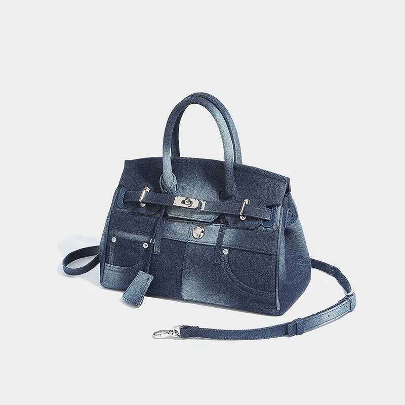 Hot Selling New Sweet Cool Ladies' Denim Handbag Designer Fashionable And Simple Underarm Crossbody Bags Single-Shoulder Bag