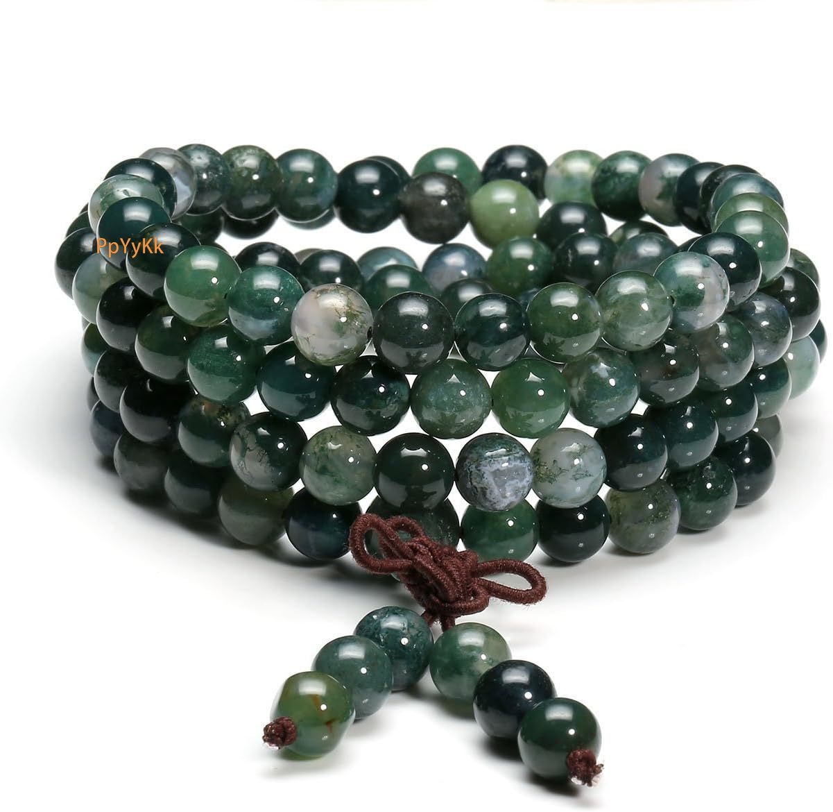 Ward Off Evil Zen 108 Mala Beads Ward Off Evil Bracelet 6mm 8mm Natural Crystal Attract Prosperity Buddhist Consecration