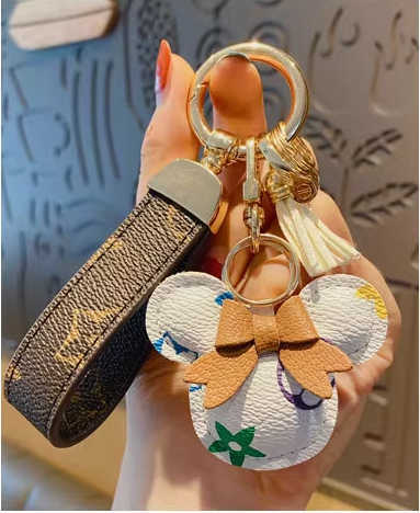 box Keychains Lanyards With Fortune Cookie Bag Hanging Car Flower Charm Jewelry Women Men Gifts Fashion PU Leather Key Chain Accessories Motion cur z250516HYOJ