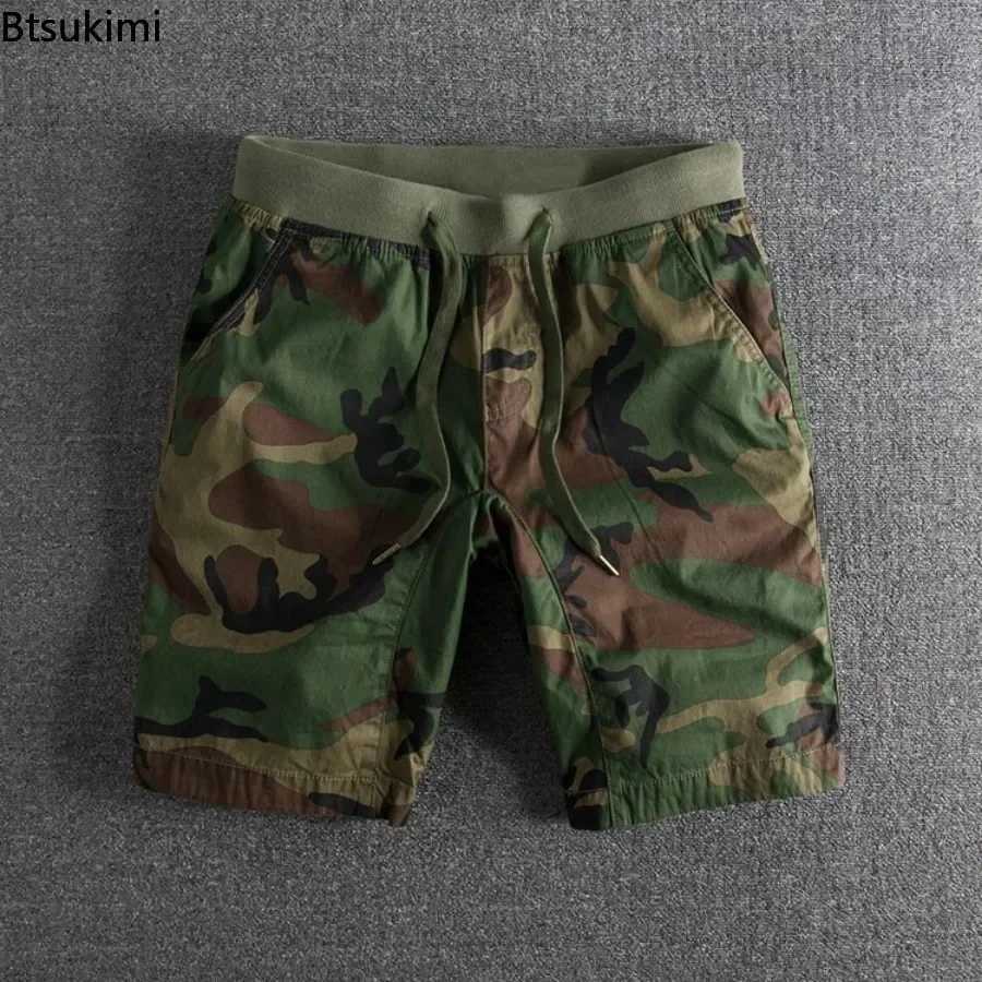 2025 Summer High Quality Camouflage Shorts Men Casual Shorts Fashion Elastic Waist Comfort Loose Personalized Sweatpants for Men W250621