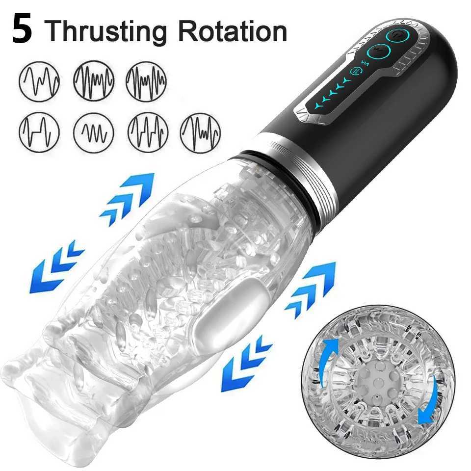 Vibrator Male Masturbator Man Mens Vibrate Heating Glans Penis Aircraft Cup Piston Adult Supplies For Handjob Automatic Vagina W250621
