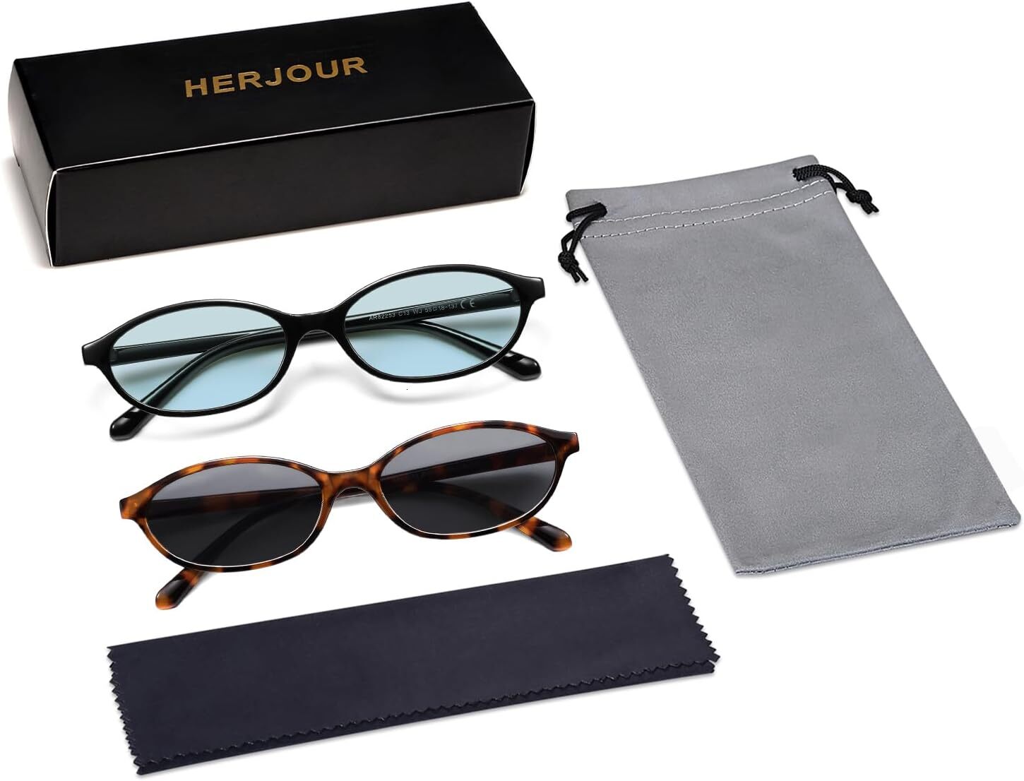 Designer sunglasses Retro Oval Cat Eye Sunglasses for Women Y2k Trendy Narrow Sunnies Designer Sun Glasses