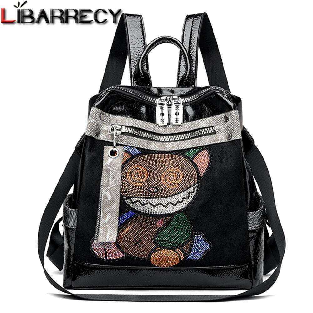 High Quality Women's Designer Dia Printing Backpacks Fashion Large Capacity Bookbag Travel Bag Female Mochilas Mujer