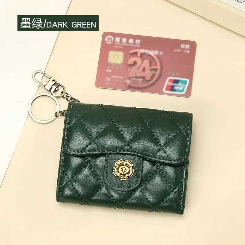 Camellia Womans Genuine Leather Embroidered Wallet Fashion Billfold Ladys Multiple Card Compartment Short Purse Coin Bag Z250621