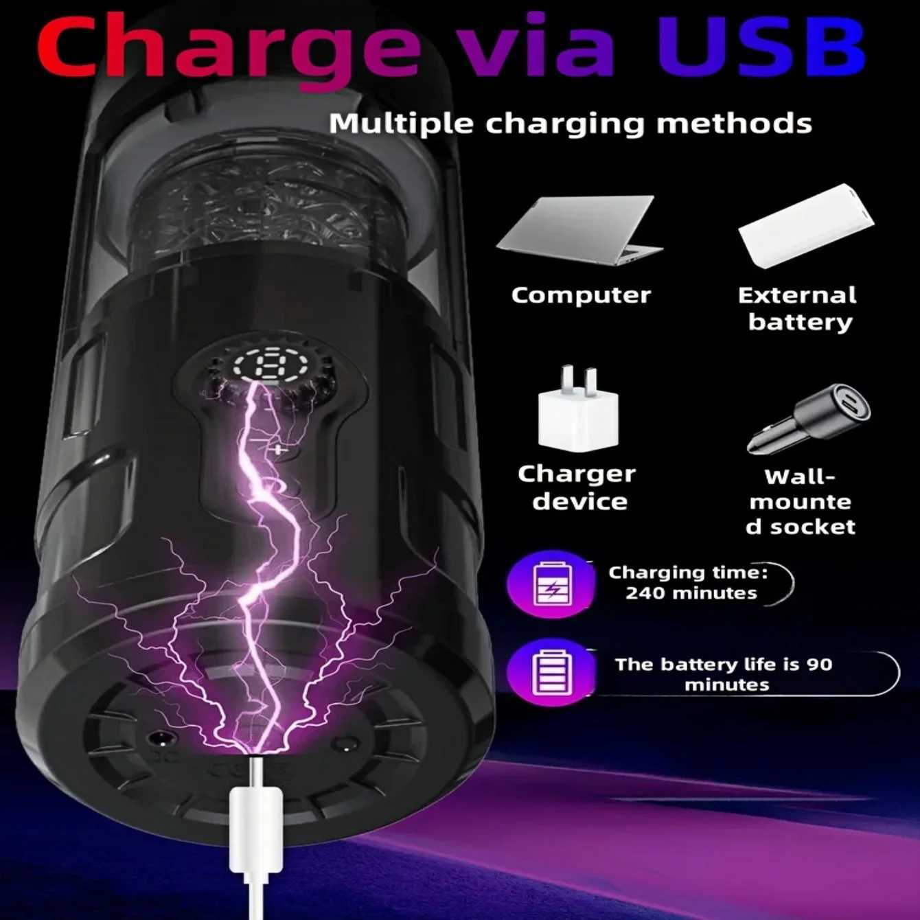 Automatic Sucking Masturbator Male Masturbator 0 vibration and suction modes Oral Sex Adult sex toy 3D Textured pocket cat W250621