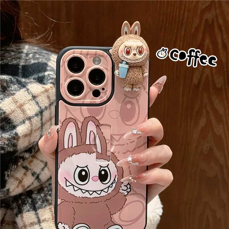 Cartoon 3D Labubu Doll For iPhone 11/12/13/14/15/16 Series Phone Case All Inclusive Anti Drop Cute Fashion Phone Protection Case B250620