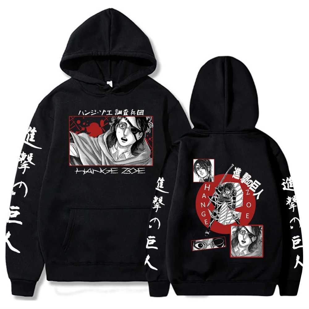 Hot Anime Attack on Titan Hoodie Harajuku Pullover Tops Men Women Sweatshirt Fans Gift XJ250621