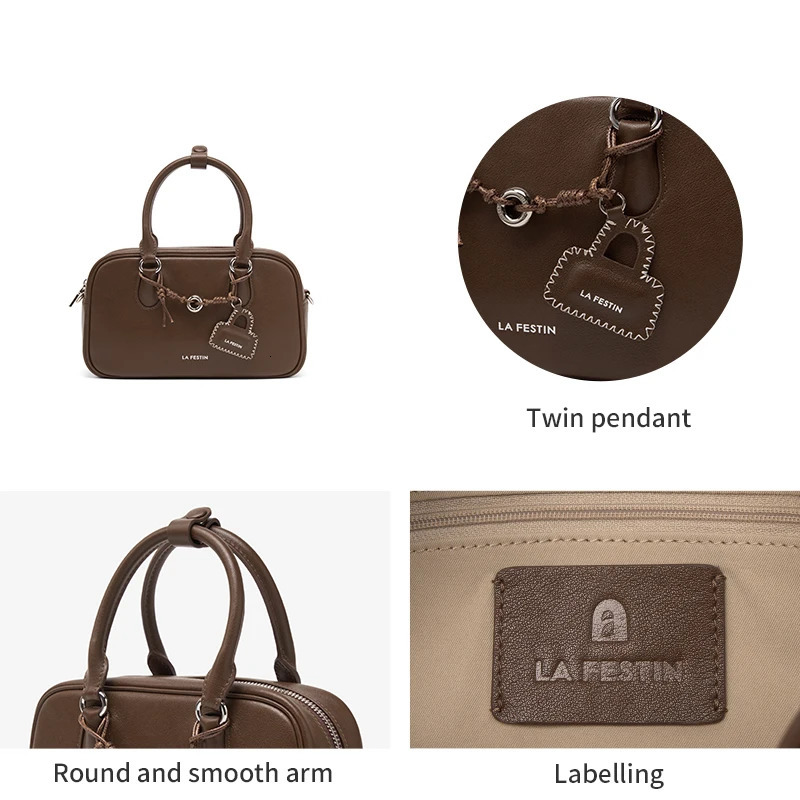 LA FESTIN Original Handbag Women 2025 Fashion n Leather Shoulder Bag Bag Female Crossbody Bag 250617