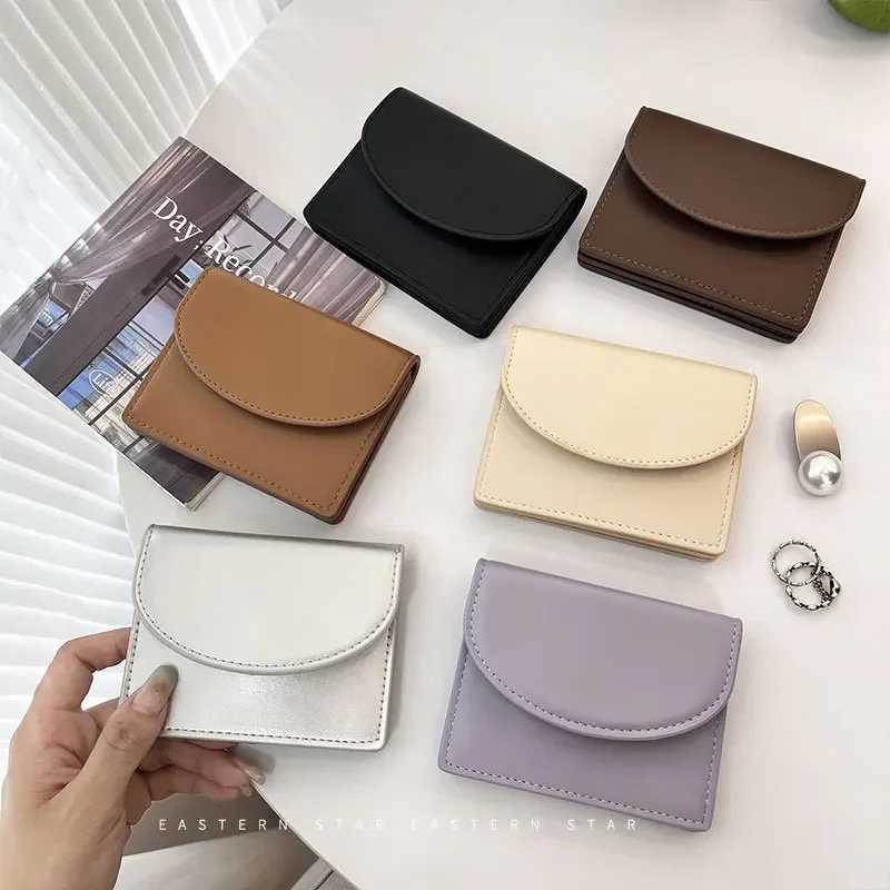 Dopamine Color Korean Card Bag Women Short Wallet Coin Purse Multi Functional Large Capacity Wallet Card Holder ID Card Holder Z250621