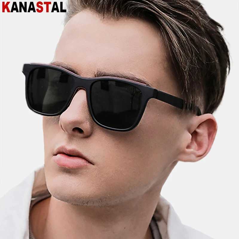 Men UV400 Polarized Sunglasses Women Retro Sun Glasses TR90 Eyeglasses Frame Driving Beach Bike Travel Anti Glare Shade Eyewear W250621