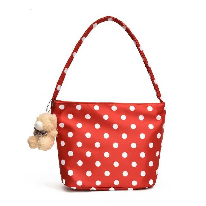 Mini Spot Pattern Shoulder Bag WomenS Handbag Trendy Spring Summer Small Bag Casual Tote New Style Wave Dot Clutch For Ladies XJ250620