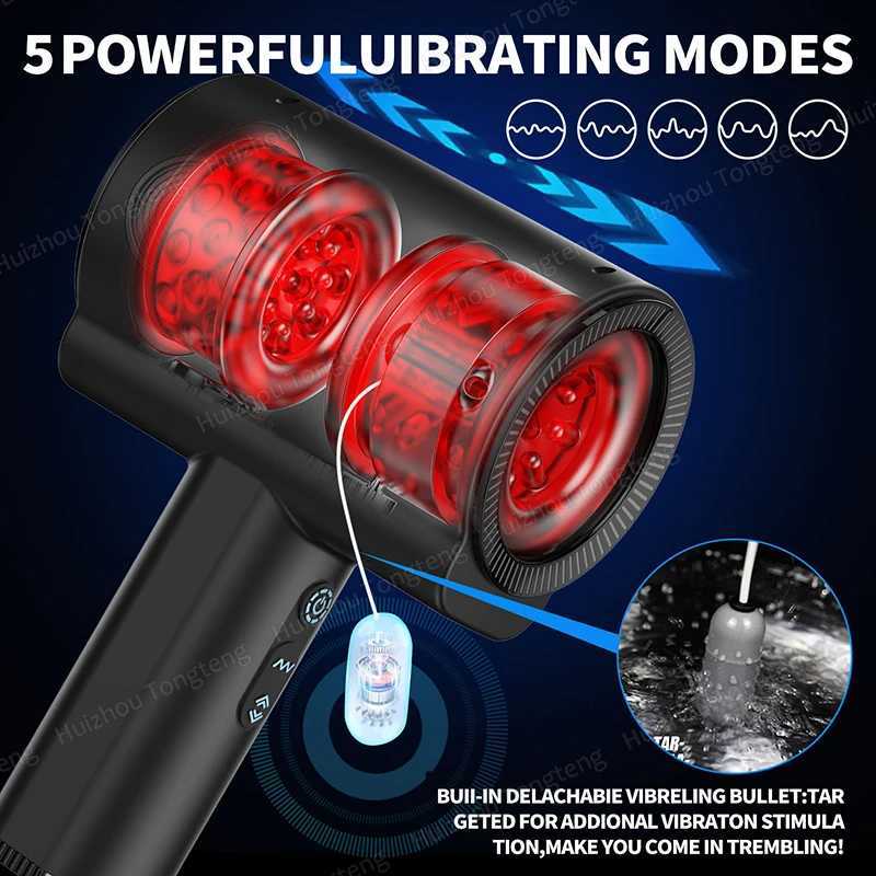 Automatic Male Masturbator Sex Toys for Men 360 Rotating Massage Male Suction Telescopic Masturbator Adult Products for Men W250621