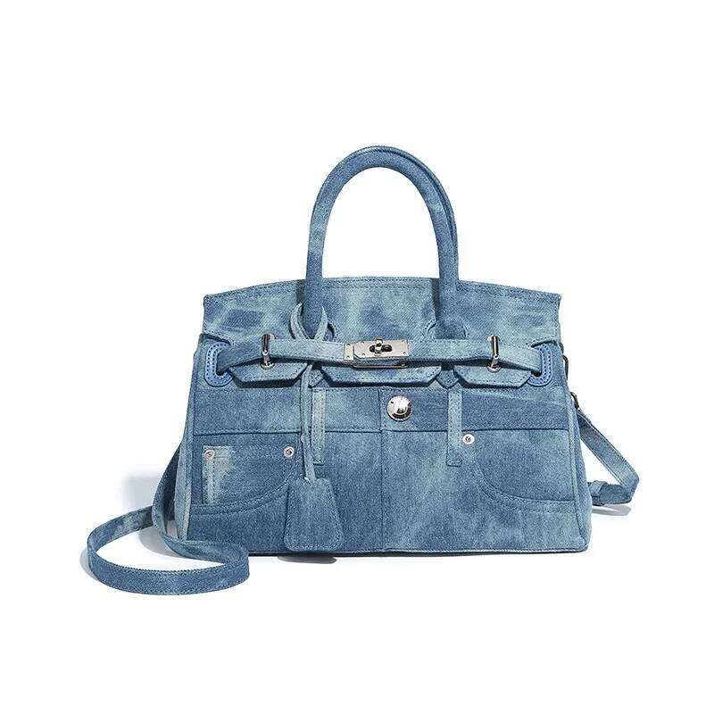 Hot Selling New Sweet Cool Ladies' Denim Handbag Designer Fashionable And Simple Underarm Crossbody Bags Single-Shoulder Bag
