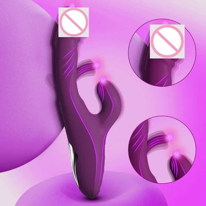 Adult product manufacturer women charging G-spot tapping simulation vibration massage AV stick masturbation vibration flirting W250621