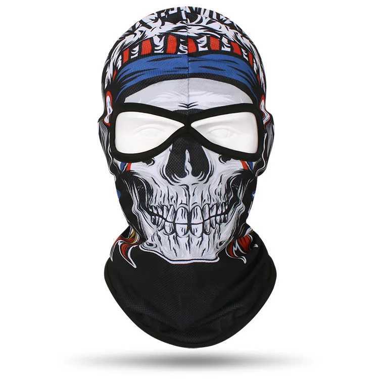 Ski Mask 2 Hole Windproof Balaclava Skull Full Face Mask Men Women Head Neck Warmer Face Cover Motorcycle Cycling Biker Hood CapXJ250620