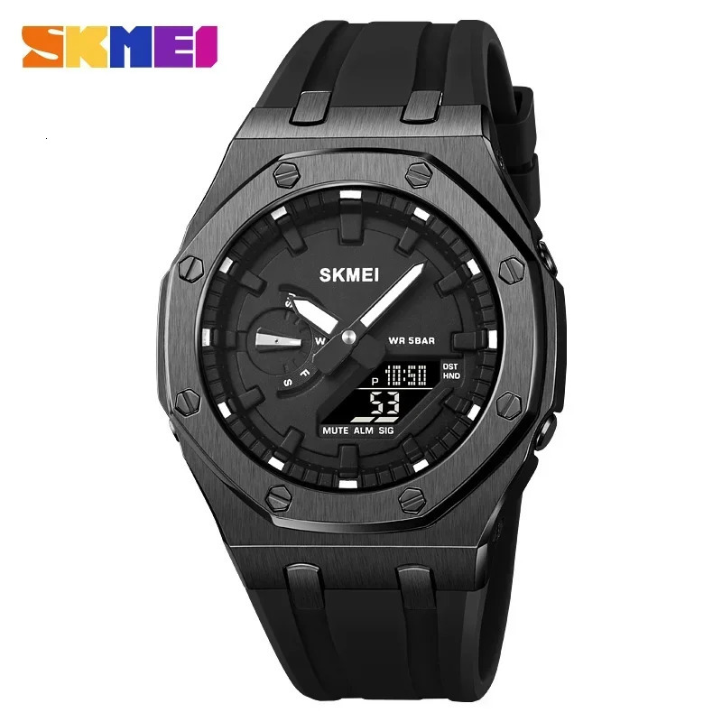 SKMEI 2243 Mens Watch Student Electronic Watch Multi functional Sports Waterproof Night Glow Electronic Watch 250619
