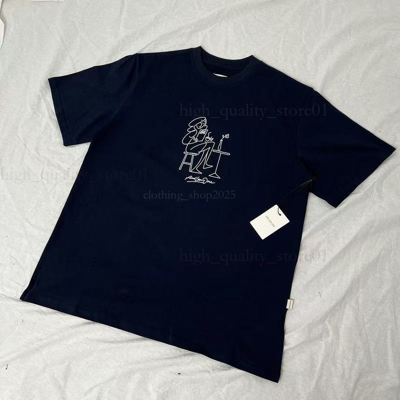 Designer Aimee Leon Dore T Shirt Fun Printi Loose Casual Cotton Aimee Leon Dore Clothe Short Sleeve Couple Summer Shirt Graffiti French Size S-Xl Tshirts Brands f91