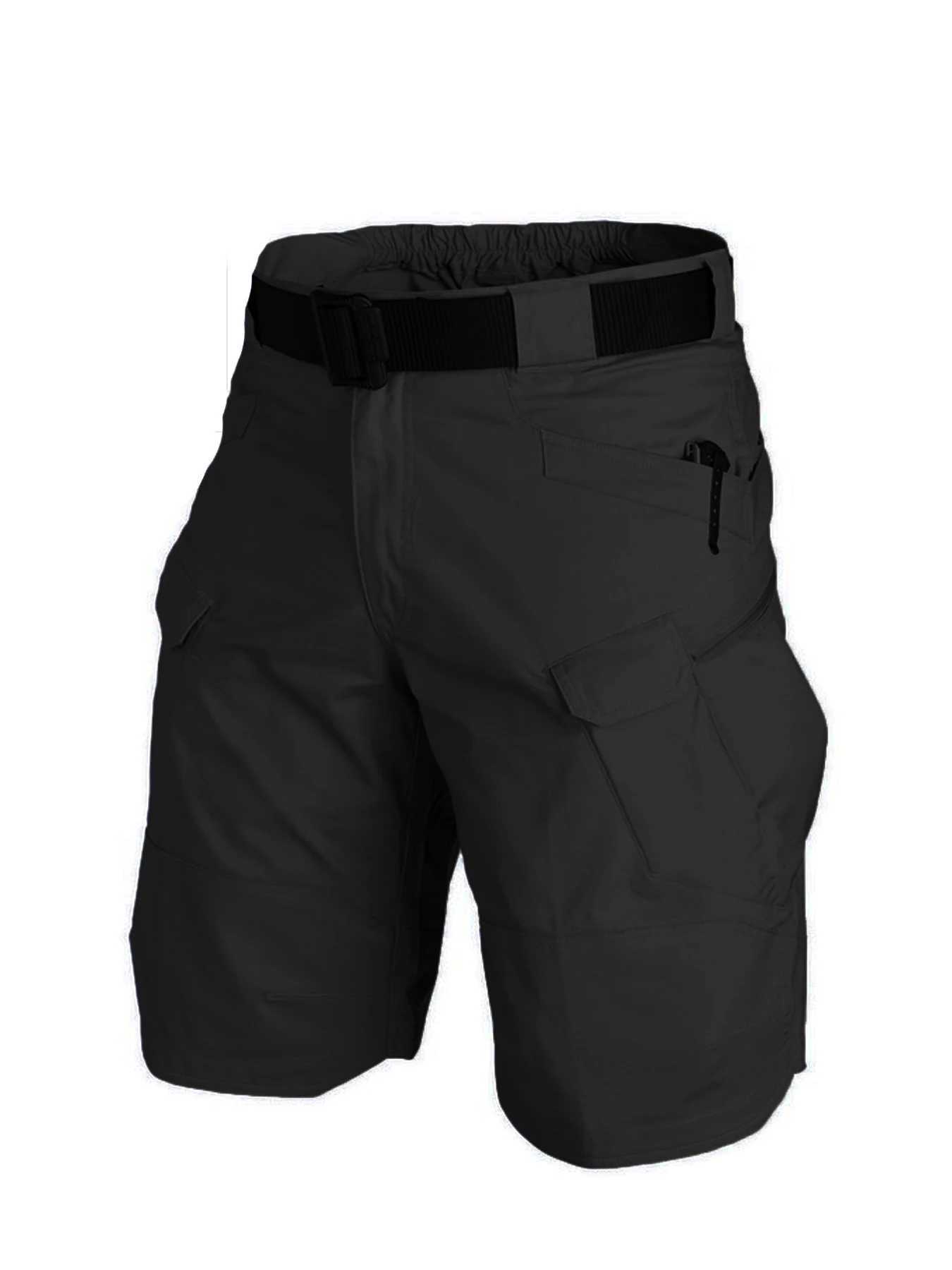 Mens Tactical Shorts With Multi Pockets Casual Durable Waterproof Cargo Shorts For Outdoor Hiking Trekking W250621
