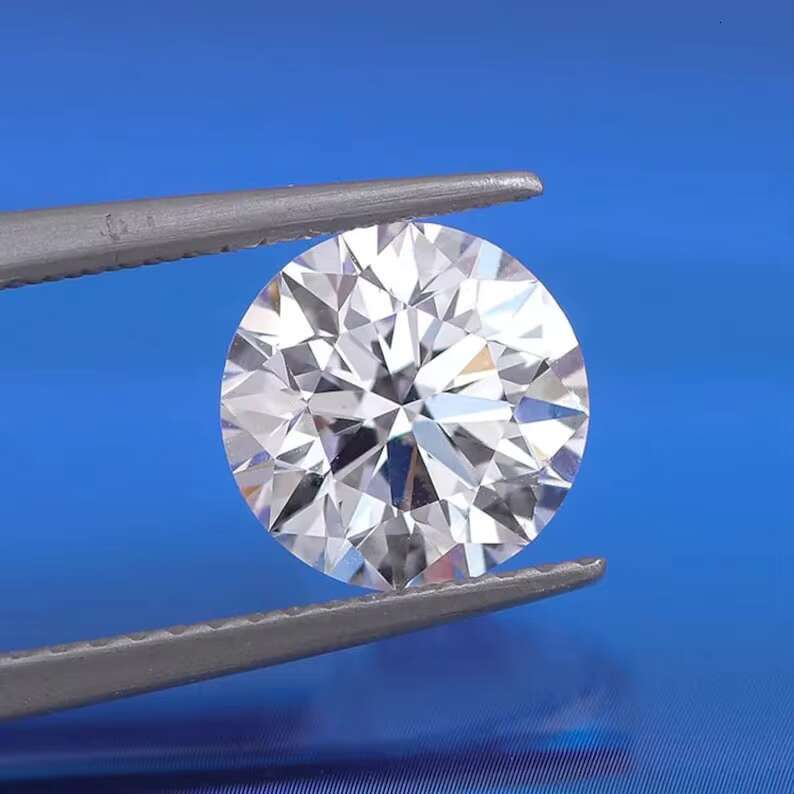 DEF White Round VVS VS SI Clarity Lab Grown Laboratory Cultivated CVD HPHT Diamond Without Certificate for Jewelry Making