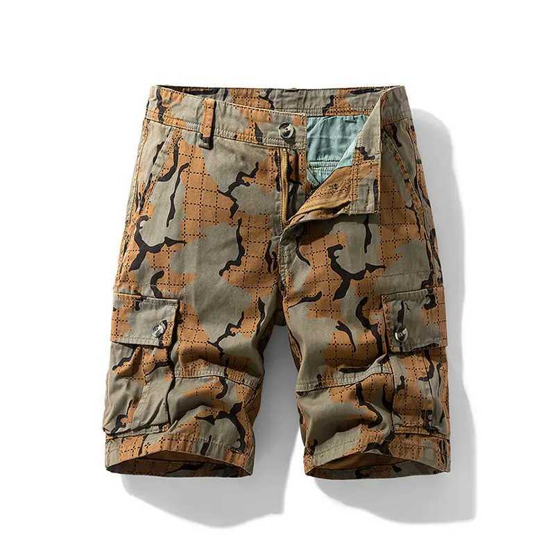 Short Pants for Men Camouflage Baggy Cotton Mens Cargo Shorts Wide Elegant Designer Comfortable Clothes Streetwear 2025 Fashion W250621