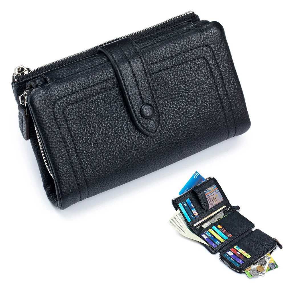 Short Genuine Leather Purses for Women Coins and Cards Soft Real Cow Leather Wallet Ladies Card Holder Clutch Money Bag Z250621