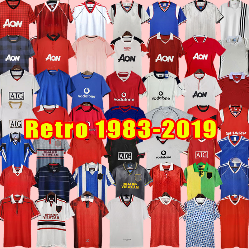 Retro Soccer Jerseys Ronaldo Rooney Nani S 02 04 05 06 07 08 Home Away Scholes Tevez BERBATOV VIDIC Vintage Classic Football Shirt