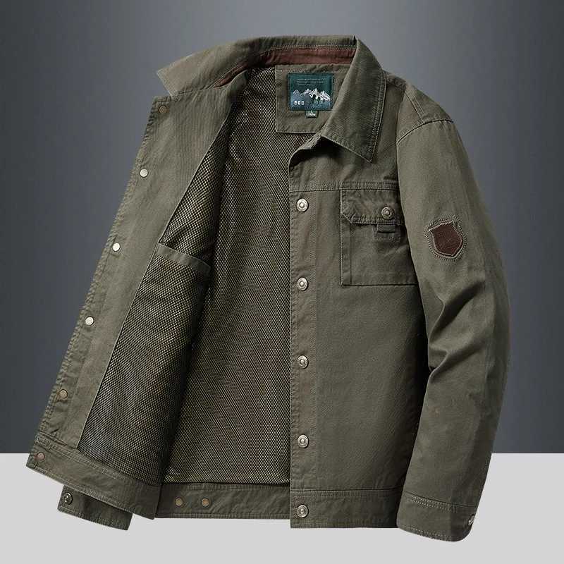 Spring Autumn Jacket Men Cotton Windbreaker Bomber Coat Military Mens Tactics Jackets Man Cargo Casual Jacket Mens Clothes New XJ250621