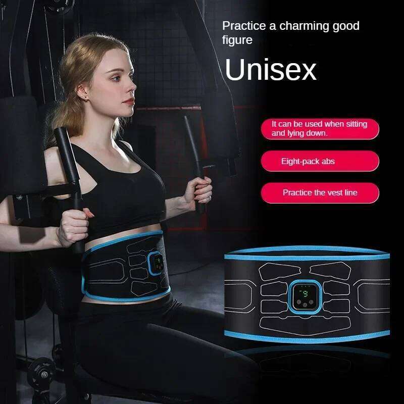 EMS Abdominal Toning Belt Electric Stimulation Muscle Toner Waist Trainer Slimming Belts Fiess Workout Equiment